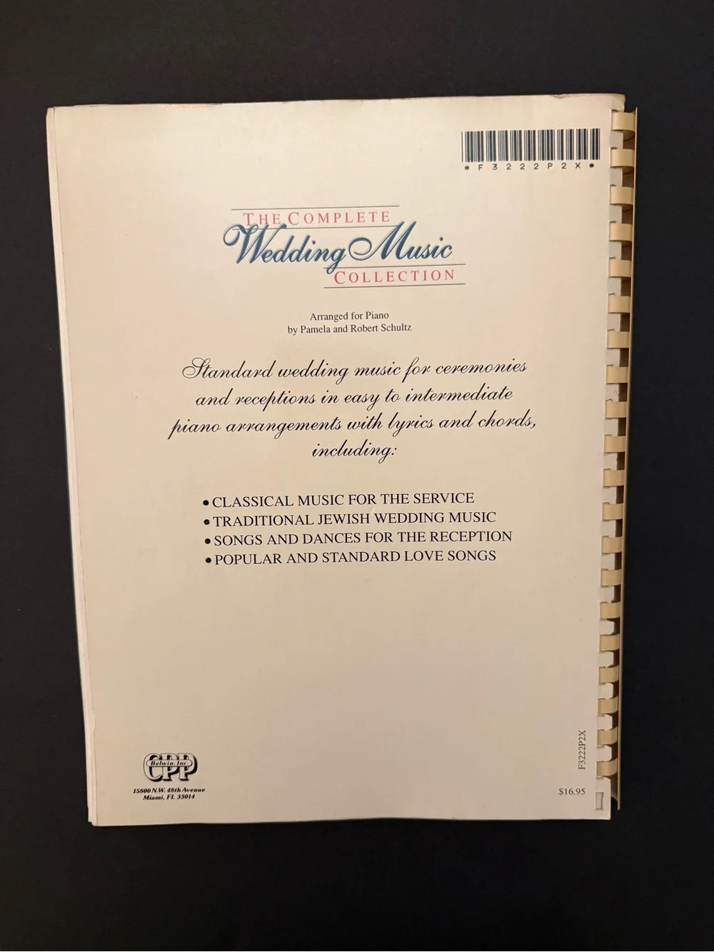 The Complete Wedding Music Collection - Cream & Pink Piano Arrangement